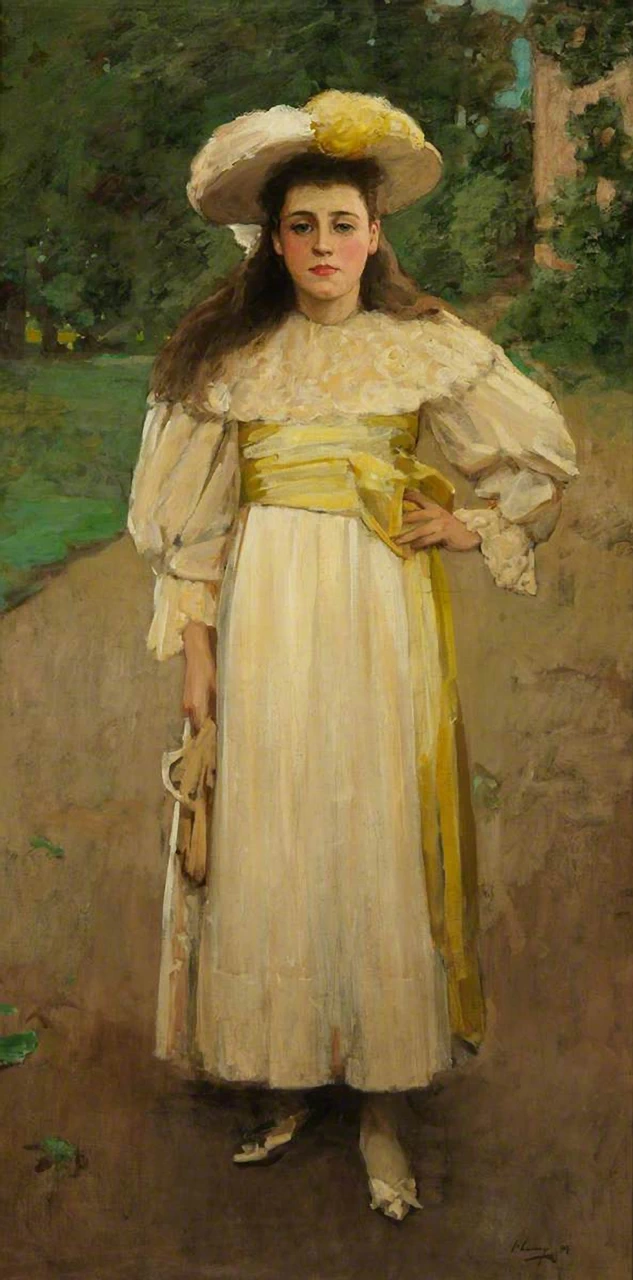 Ritratto di una ragazza in bianco